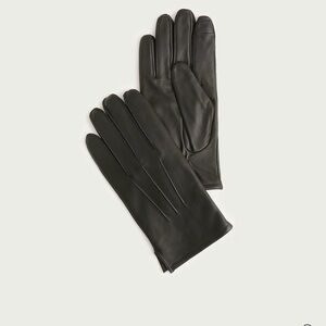 J Crew Cashmere-lined leather gloves Large